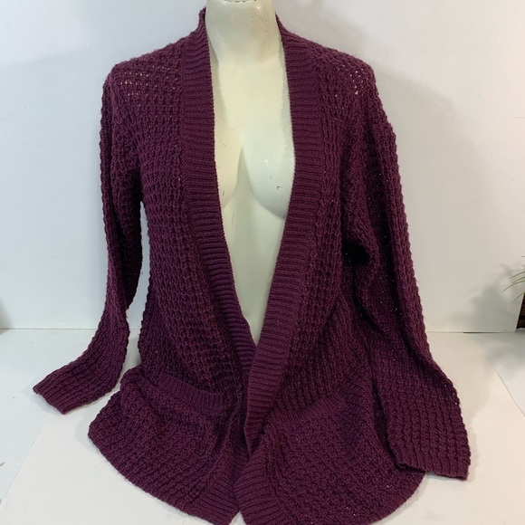Jacqueline De Yong Open Knit Caridgan With Pockets - Picture 3 of 7